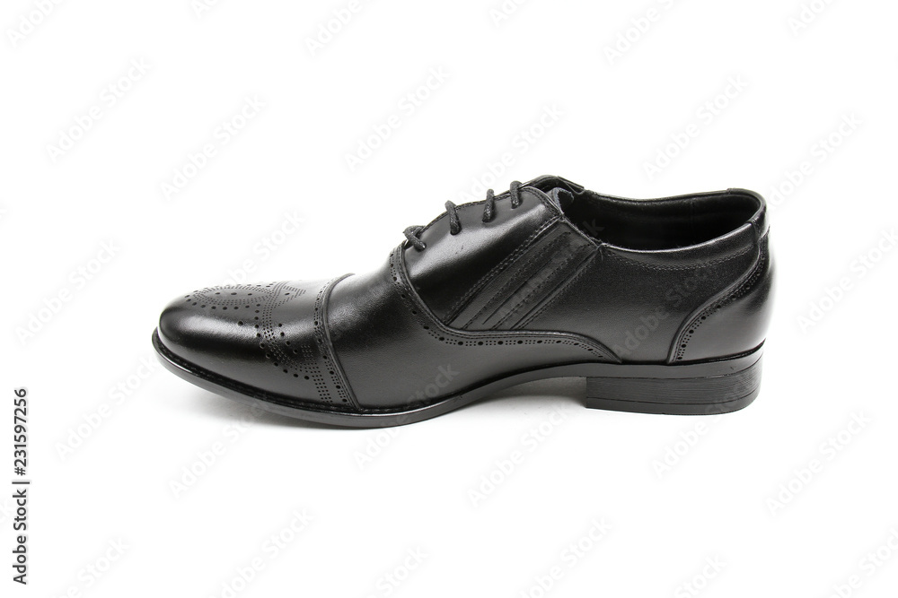 Men's leather fashion shoes isolated on white background Men's leather fashion shoes isolated on white background