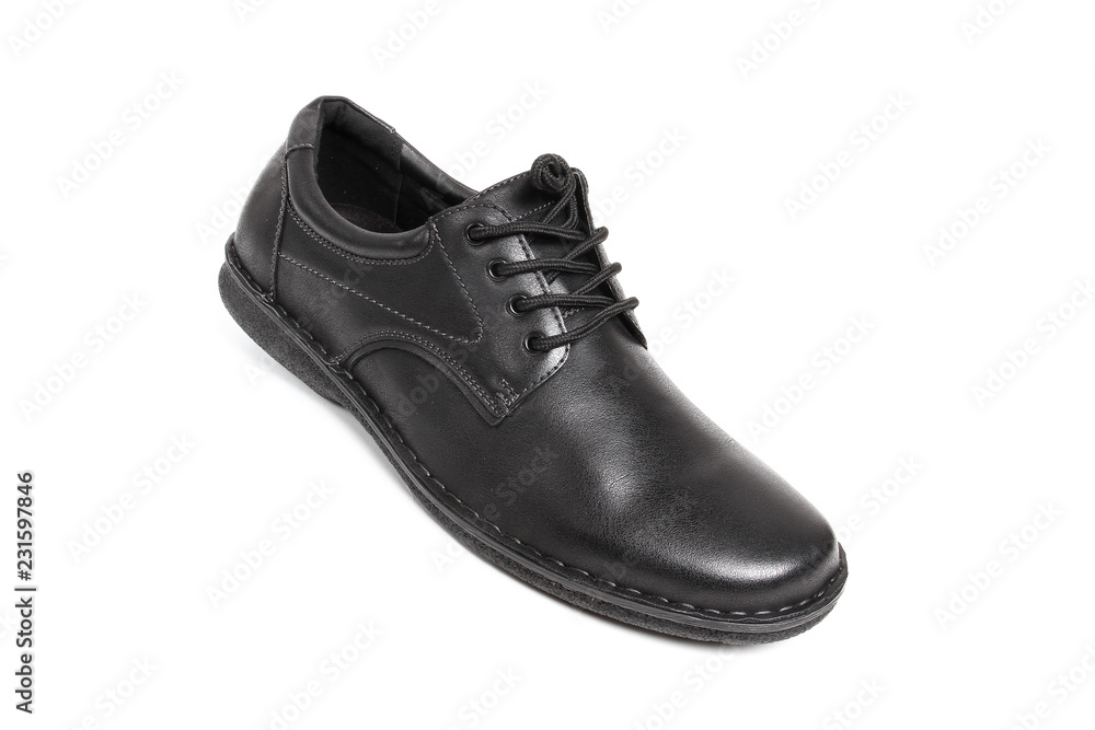 Men's leather fashion shoes isolated on white background Men's leather fashion shoes isolated on white background