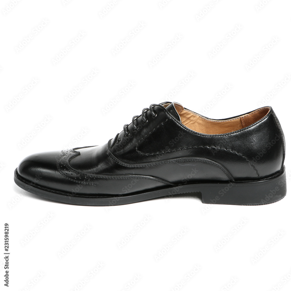 Men's leather fashion shoes isolated on white background Men's leather fashion shoes isolated on white background