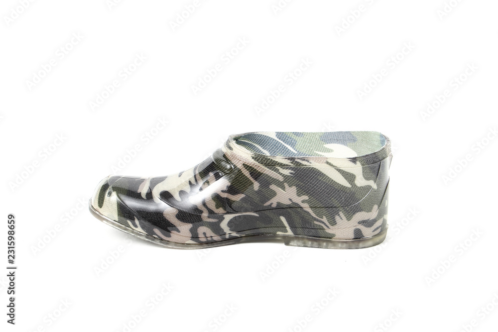 Rubber boots isolated on white background Rubber boots isolated on white background