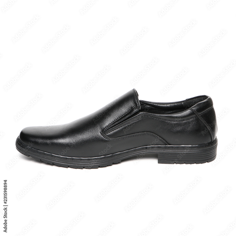 Leather men's shoes isolated on white background Leather men's shoes isolated on white background
