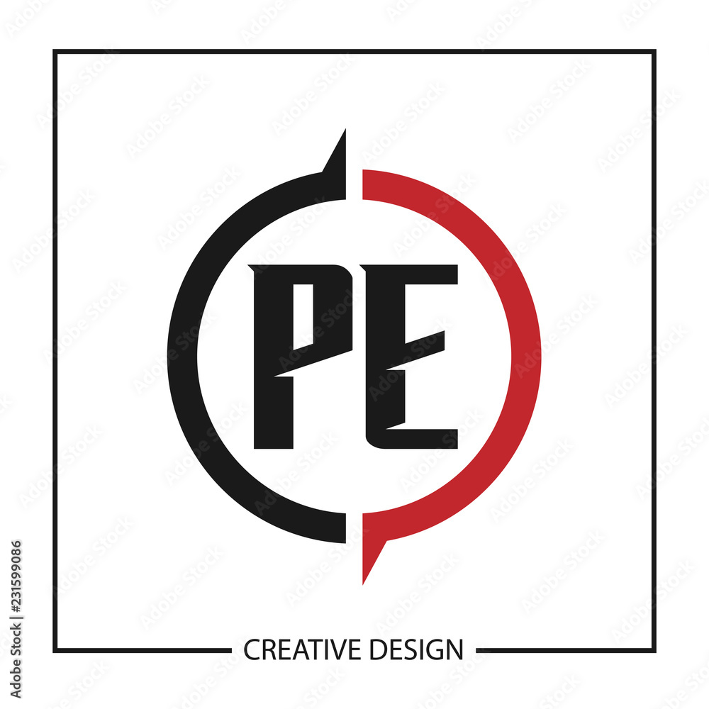 Initial Letter PE Logo Template Design Vector Illustration Initial Letter PE Logo Template Design Vector Illustration