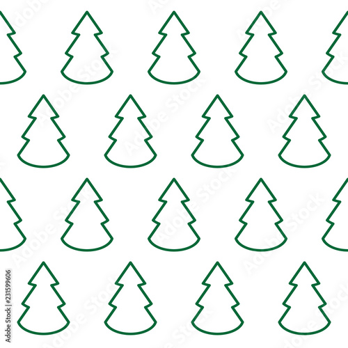 Christmas trees icon  background. vector symbol on white