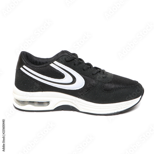 Women's Sport running sneakers shoes isolated on white background colorful