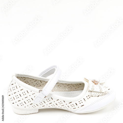 Kid's Loafers on white background