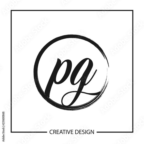 Initial Letter PG Logo Template Design Vector Illustration