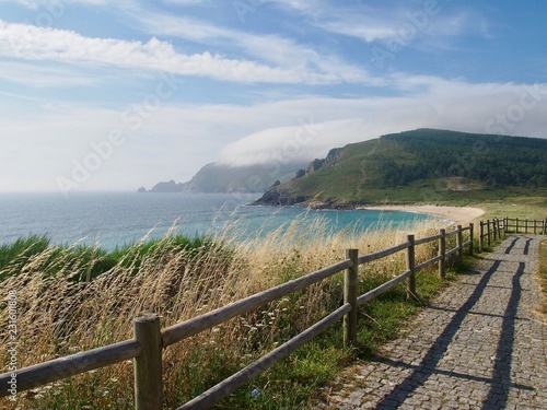 Beach of Finisterre - the real end of Camino de Santiago (Spain)