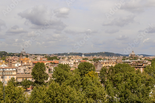 view of historic center of Rome, Italy