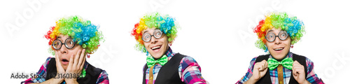 Clown isolated on the white background