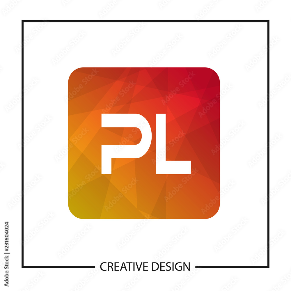 Initial Letter PL Logo Template Design Vector Illustration Initial Letter PL Logo Template Design Vector Illustration
