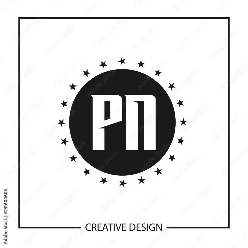 Initial Letter PN Logo Template Design Vector Illustration Initial Letter PN Logo Template Design Vector Illustration