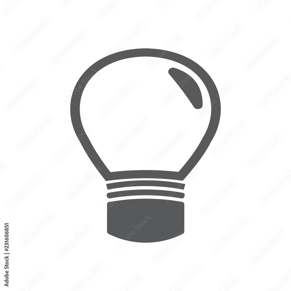 Lamp line icon on white background. light bulb Vector illustration. Lamp line icon on white background. light bulb Vector illustration.