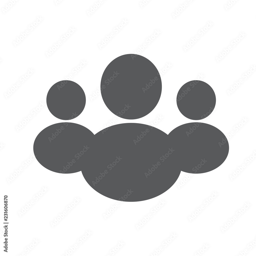 Illustration crowd of People vector icon Illustration crowd of People vector icon