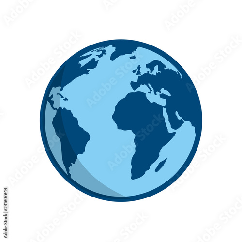 Fototapeta Naklejka Na Ścianę i Meble -  Earth globes isolated on white background. Flat planet Earth icon. Vector illustration.