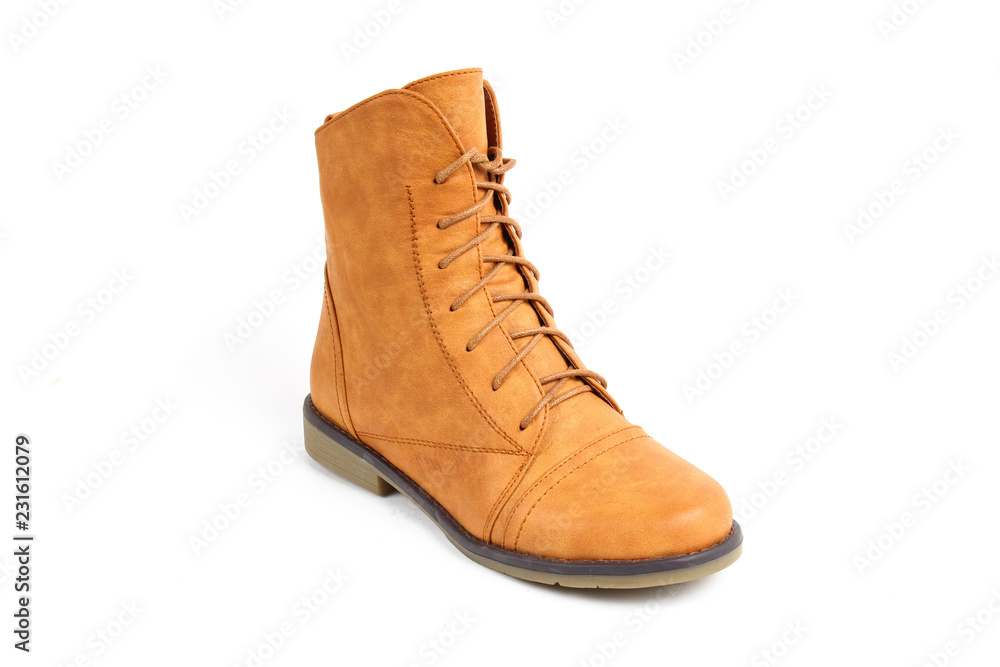 Man's demi-season leather shoes isolated on wthite. Man's demi-season leather shoes isolated on wthite.