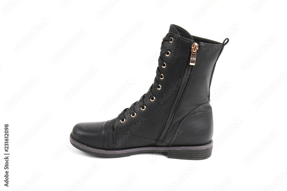 Man's demi-season leather shoes isolated on wthite. Man's demi-season leather shoes isolated on wthite.