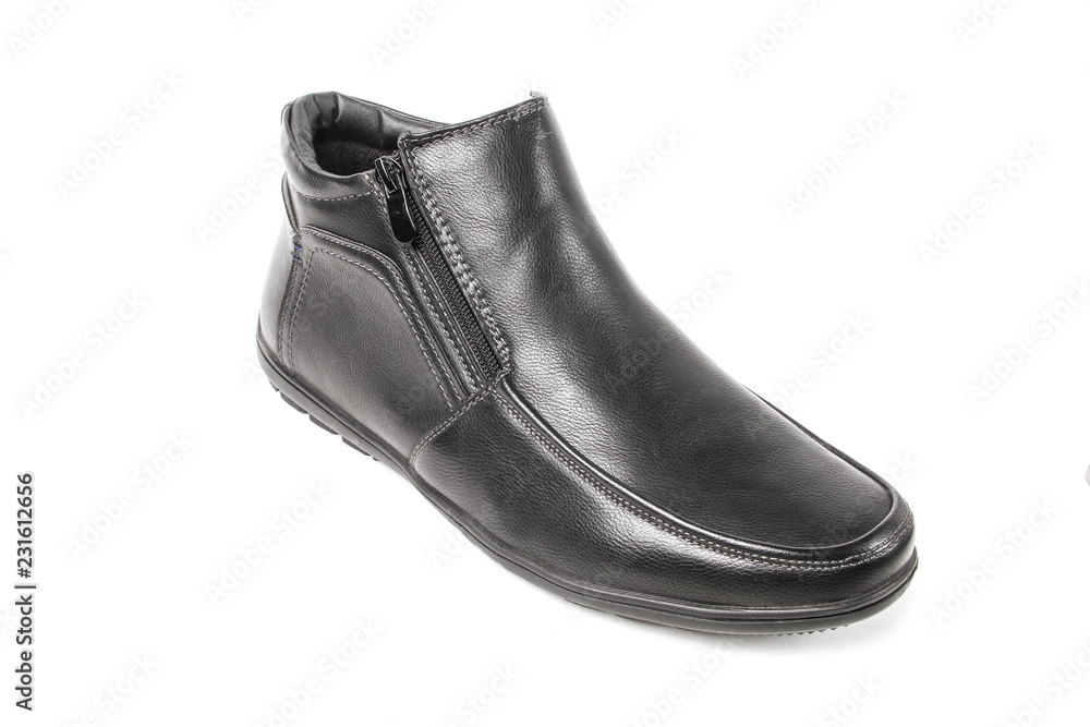 Classic office leathers man shoes isolated on white background. Classic office leathers man shoes isolated on white background.