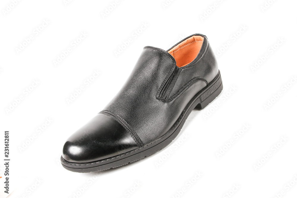 Classic office leathers man shoes isolated on white background. Classic office leathers man shoes isolated on white background.