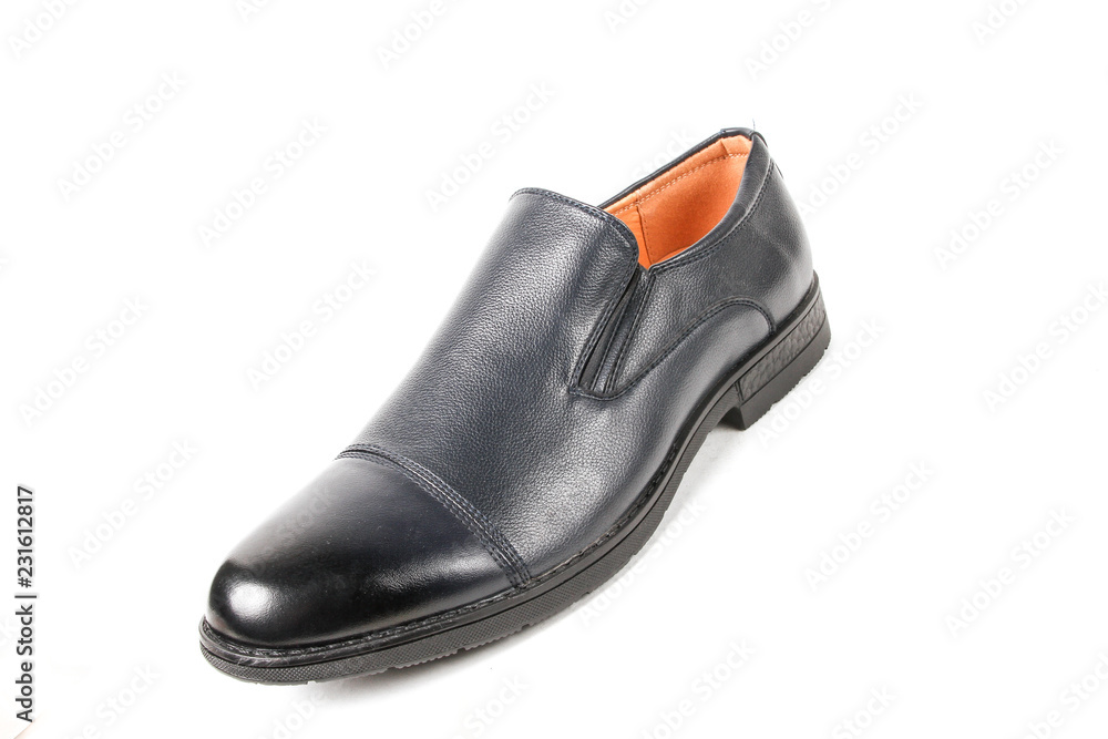 Classic office leathers man shoes isolated on white background. Classic office leathers man shoes isolated on white background.