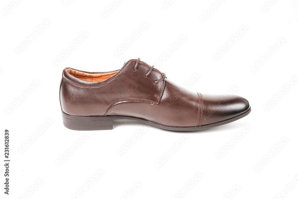 Classic office leathers man shoes isolated on white background. Classic office leathers man shoes isolated on white background.