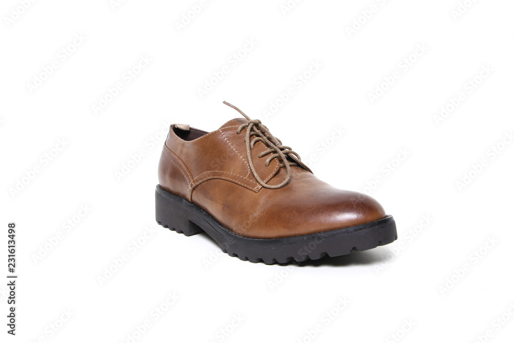Classic office leathers man shoes isolated on white background. Classic office leathers man shoes isolated on white background.