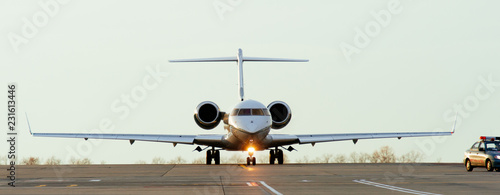 Airplane on the runway