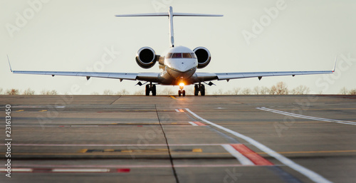 Airplane on the runway