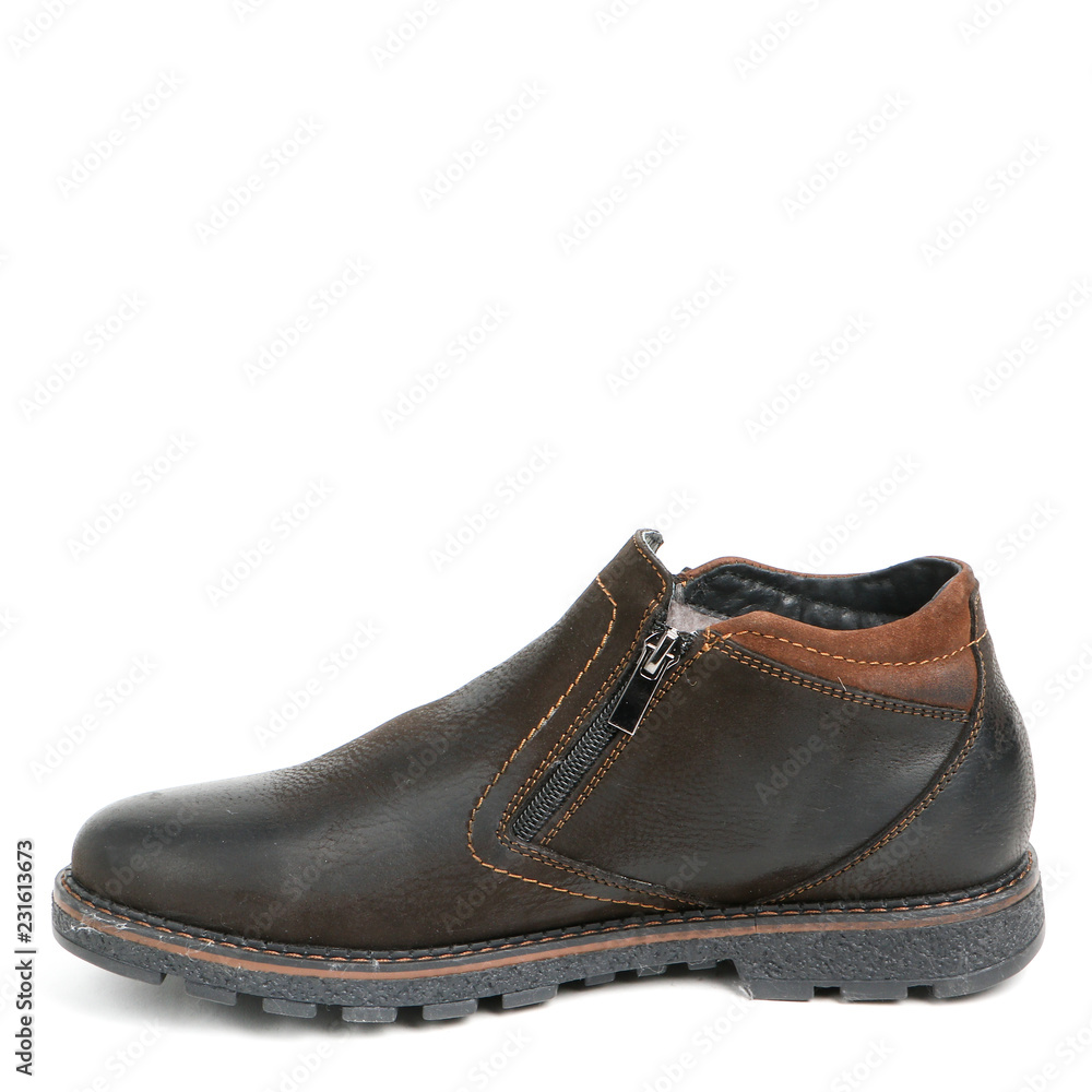 Stylish causal man shoe on white background. Stylish causal man shoe on white background.