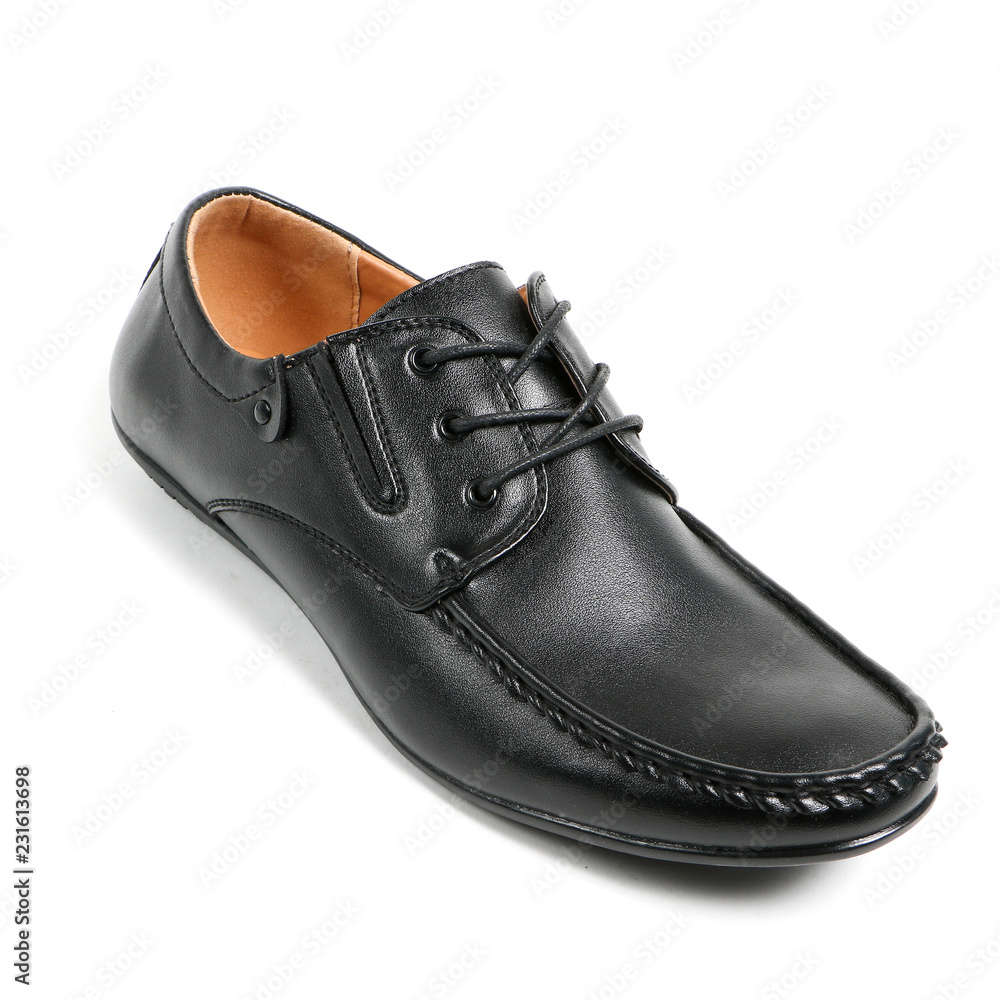 Stylish causal man shoe on white background.