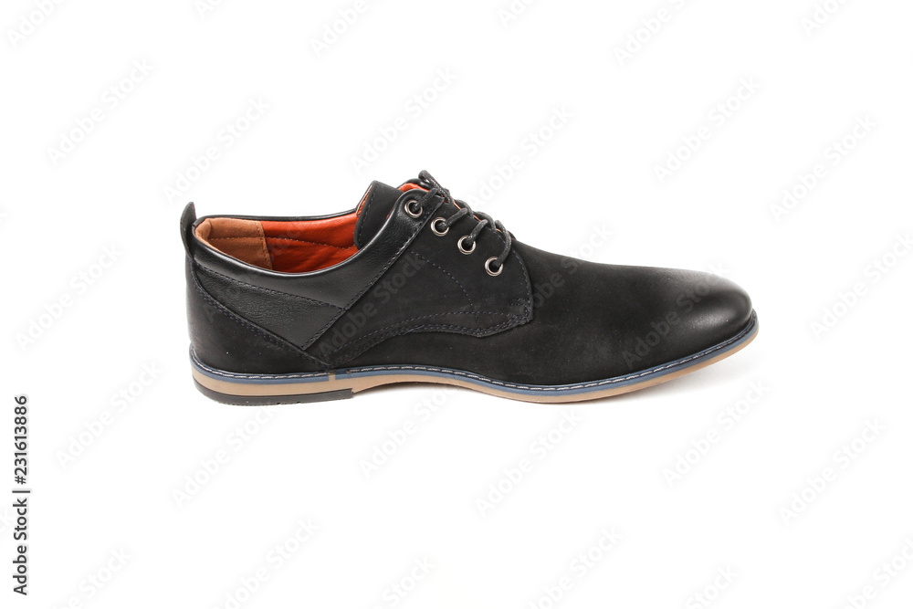 Stylish causal man shoe on white background. Stylish causal man shoe on white background.