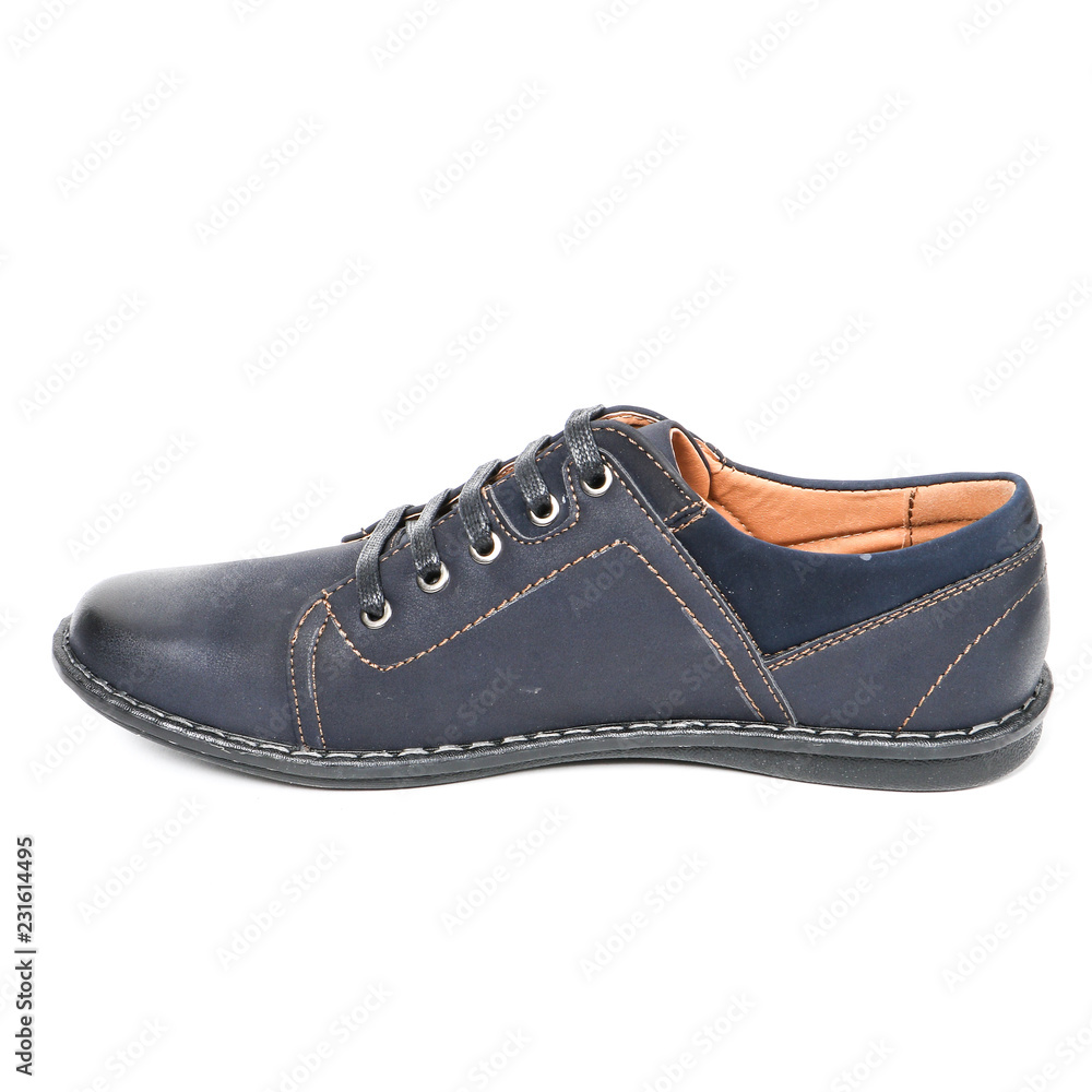 Stylish causal man shoe on white background. Stylish causal man shoe on white background.