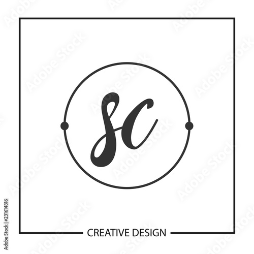 Initial Letter SC Logo Template Design Vector Illustration