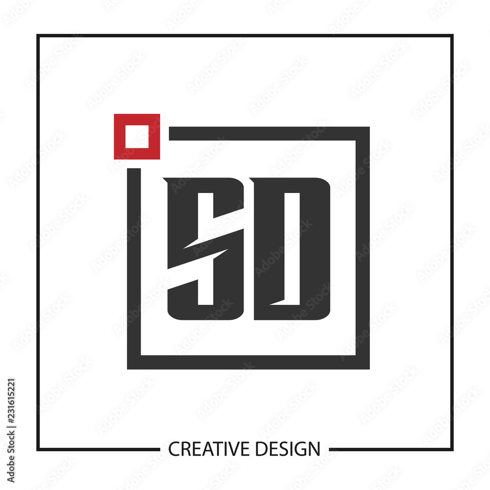 Initial Letter SD Logo Template Design Vector Illustration Initial Letter SD Logo Template Design Vector Illustration