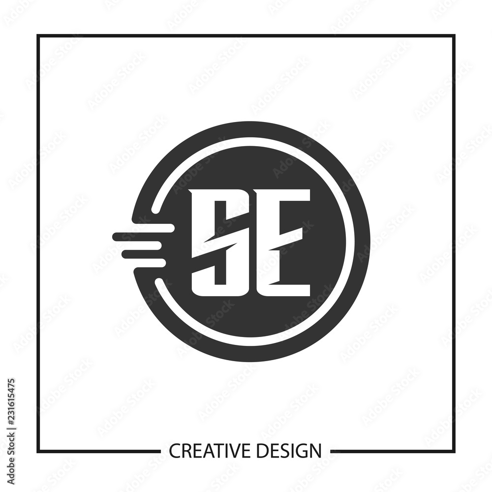 Initial Letter SE Logo Template Design Vector Illustration Initial Letter SE Logo Template Design Vector Illustration