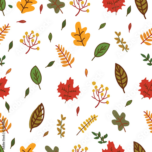 Autumn leave pattern