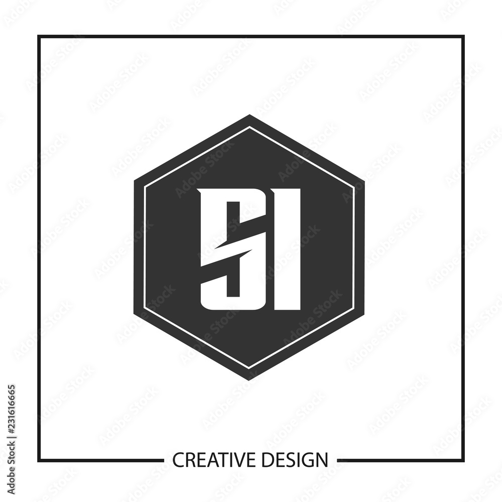 Initial Letter SI Logo Template Design Vector Illustration Initial Letter SI Logo Template Design Vector Illustration
