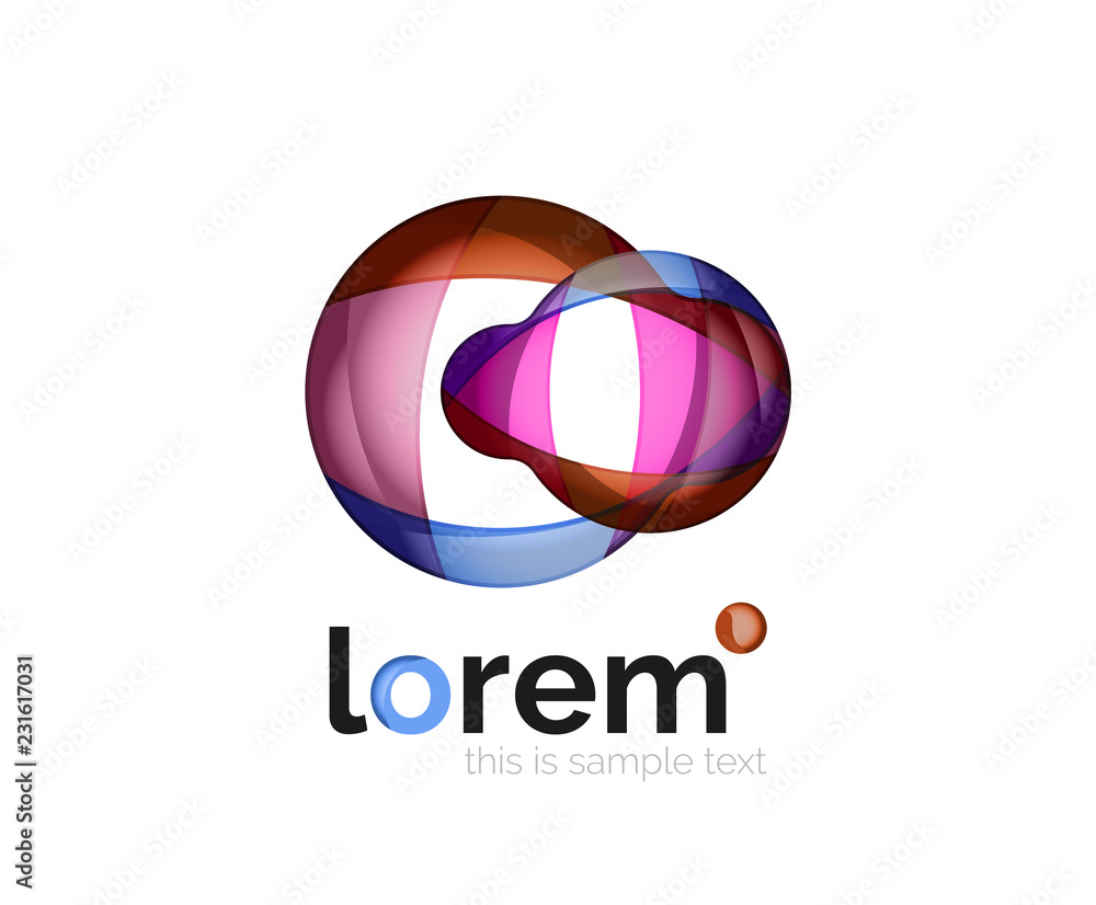 Abstract geometric business icon Abstract geometric business icon