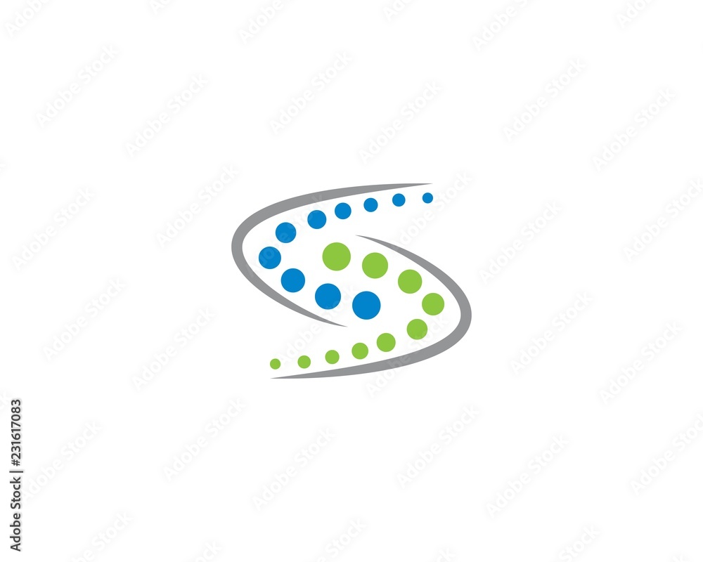 Molecule logo illustration