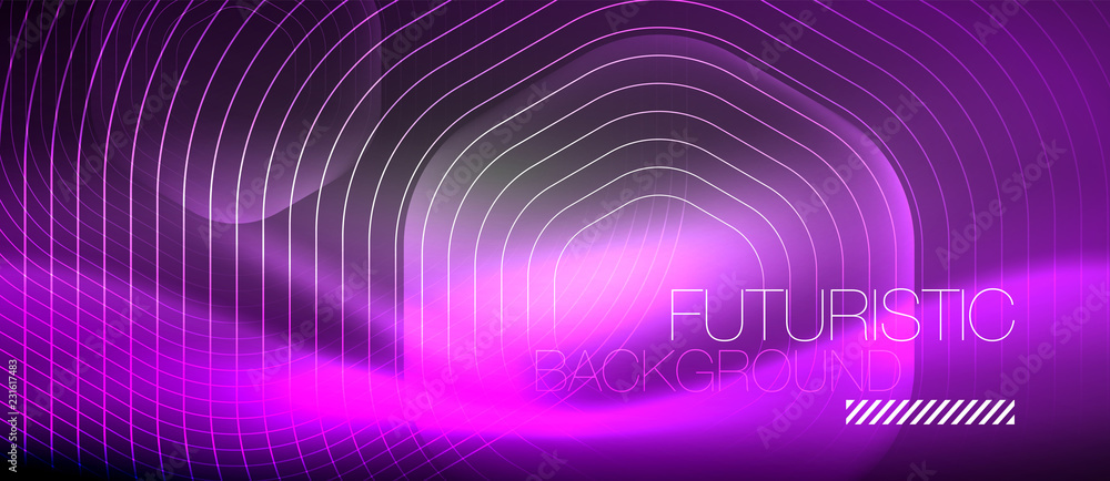 Neon glowing lines, magic energy space light concept, abstract background wallpaper design Neon glowing lines, magic energy space light concept, abstract background wallpaper design