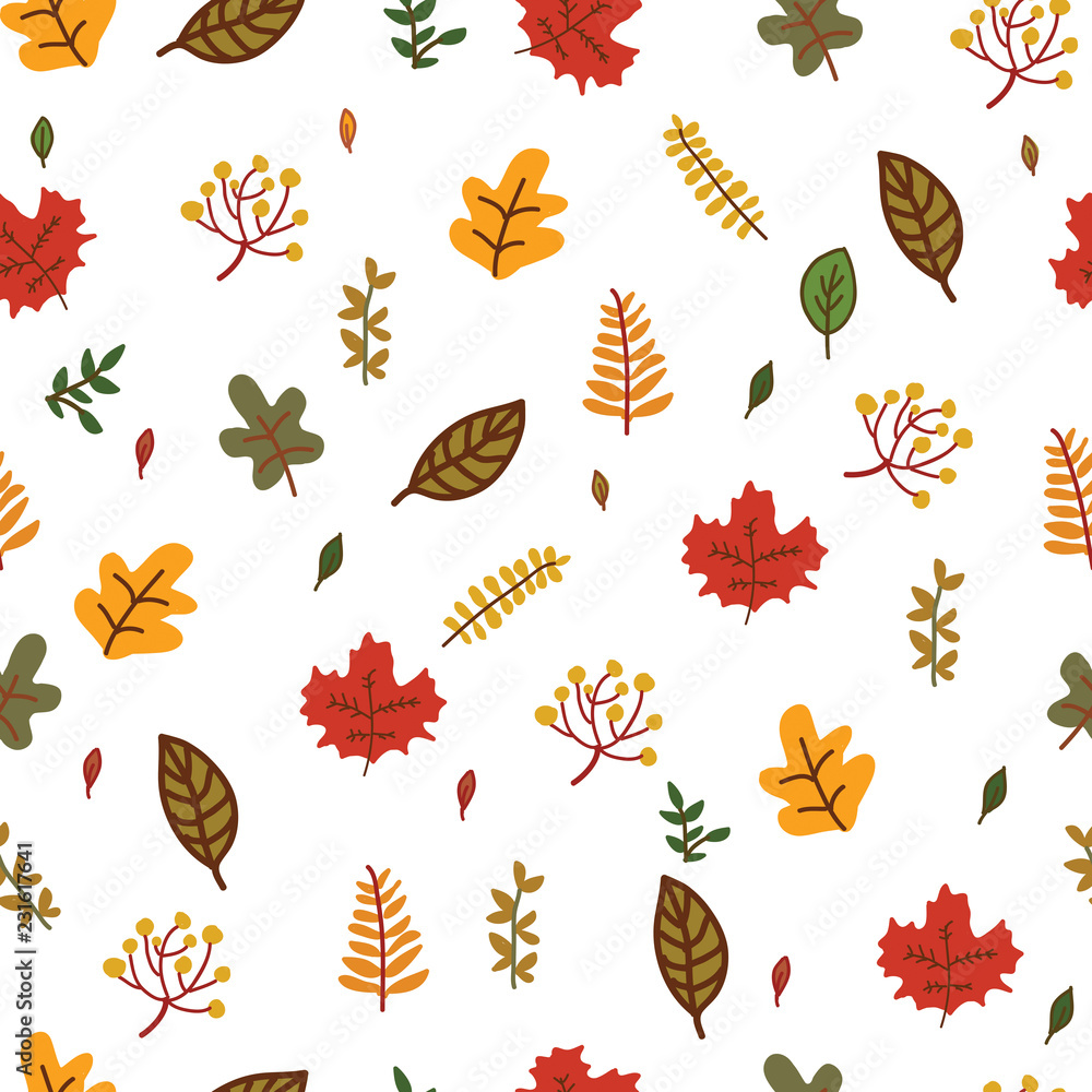 Obraz premium Autumn leave pattern