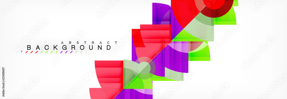 Trendy circles composition geometric background Trendy circles composition geometric background