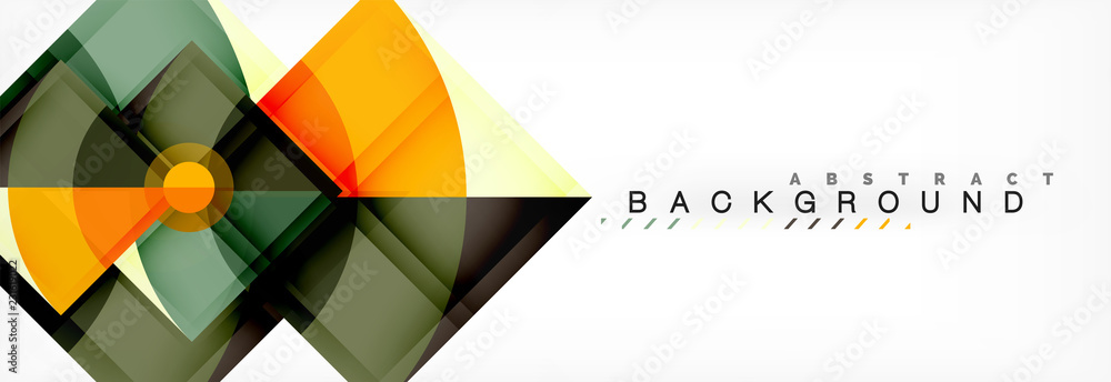 Triangles and circle geometric background Triangles and circle geometric background