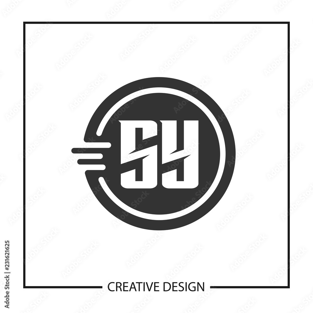Initial Letter SY Logo Template Design Vector Illustration Initial Letter SY Logo Template Design Vector Illustration