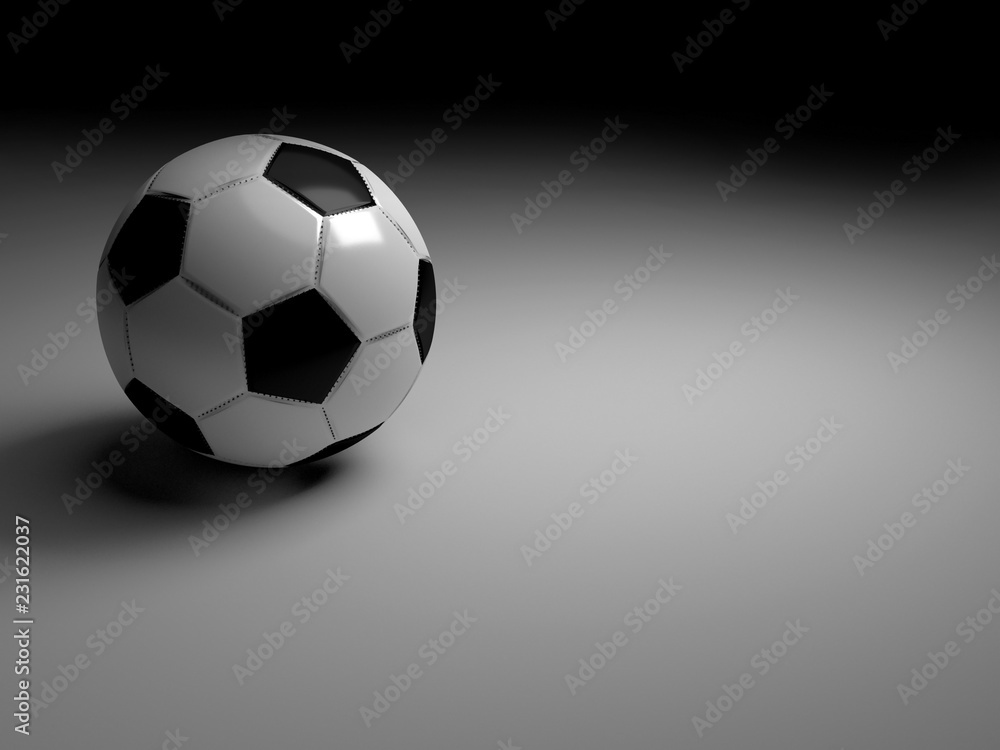 soccer ball , 3d rendering