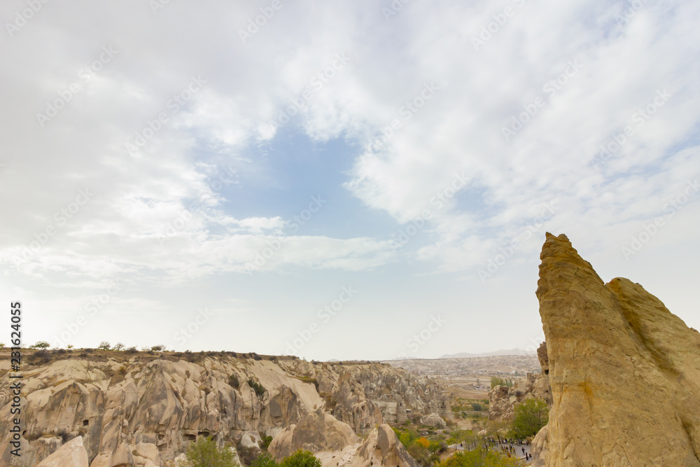 Public places Goreme open air museum Cappadocia Turkey rock formations