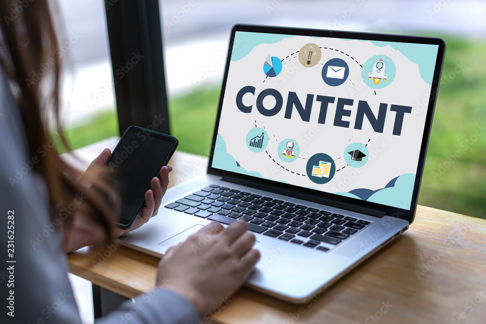 CONTENT marketing Data Blogging Media Publication Information Vision Content Concept CONTENT marketing Data Blogging Media Publication Information Vision Content Concept