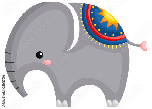 a cute and adorable elephant standing up