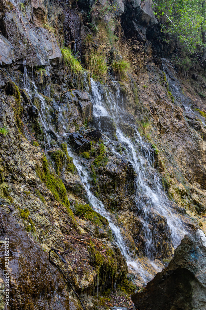 small waterfall in the career of an old lens in the Sverdlovsk region small waterfall in the career of an old lens in the Sverdlovsk region