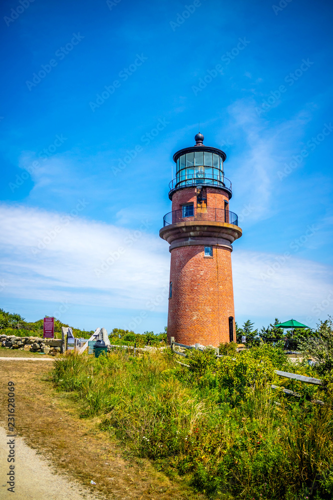The famous Gay Head Light in Cape Cod Martha's Vineyard, Massachusetts The famous Gay Head Light in Cape Cod Martha's Vineyard, Massachusetts