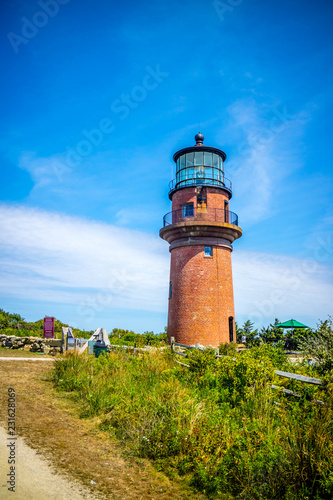 The famous Gay Head Light in Cape Cod Martha s Vineyard  Massachusetts